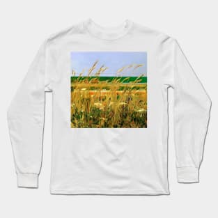 Wheat in Gentle Breeze Long Sleeve T-Shirt